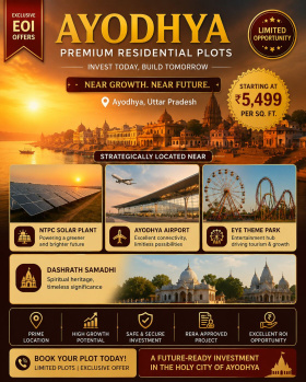 Ayodhya Premium Residential Plots | Near Airport, NTPC Solar Plant & Dashrath Samadhi