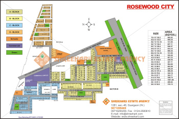 402 Sq. Yards Residential Plot for Sale in Rosewood City, Gurgaon