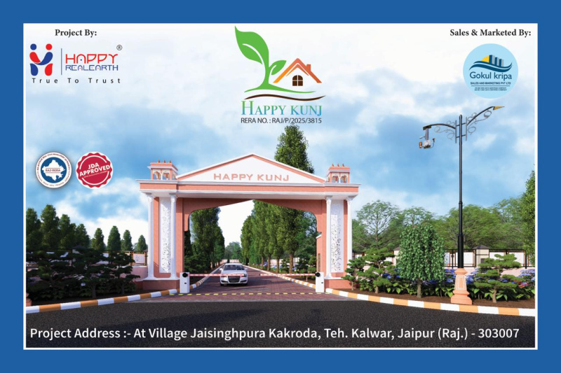 Residential Plot for Sale in Jaisinghpura, Jaipur (111.11 Sq. Yards)