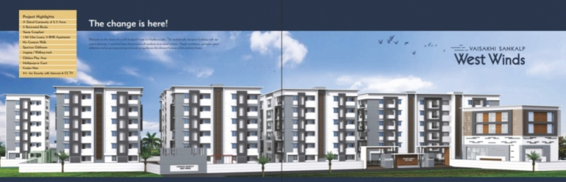 3 BHK Flats & Apartments for Sale in P. M. Palem, Visakhapatnam (1258 Sq.ft.)