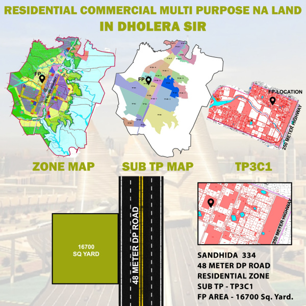 16700 Sq. Yards Industrial Land / Plot For Sale In Dholera, Ahmedabad