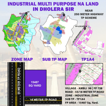 16700 Sq. Yards Industrial Land / Plot For Sale In Dholera, Ahmedabad