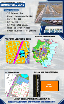 High Rise Commercial Land in Dholera SIR Smart City,