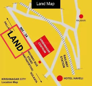 22 Bigha Commercial Lands /Inst. Land for Sale in Krishnanagar, Nadia
