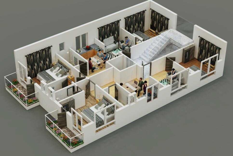 2 BHK Flats & Apartments for Sale in Action Area I, Kolkata (840 Sq.ft.)
