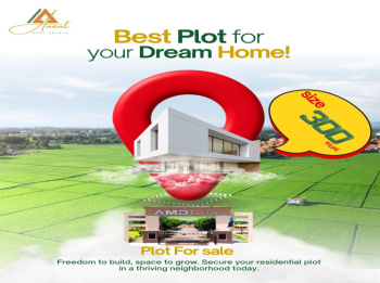 Two side open corner property at prime location with wide road