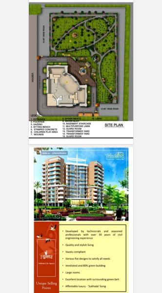 3 BHK Flats & Apartments for Sale in Vrindavan Yojna, Lucknow (1835 Sq.ft.)