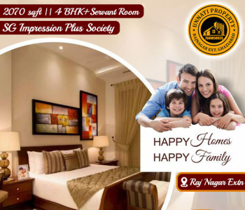 2070 sqft || 4 BHK+ Servant Room || SG Impression Plus Society || Raj Nagar Extension Ghaziabad