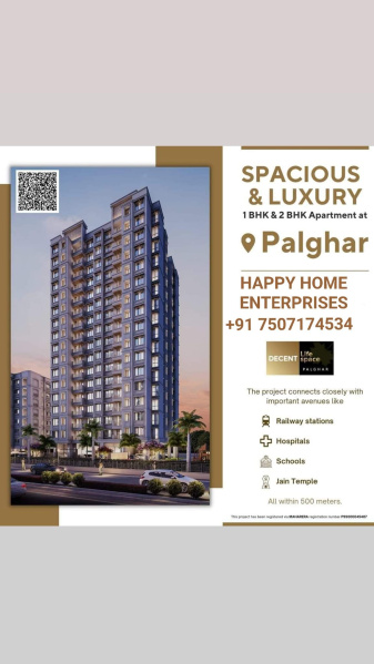 PalghaR East near by Railway station 🚉 Under construction 1BHK and 2BHK