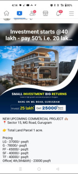 Commercial Shops for Sale in Sector 15, Gurgaon (100 Sq.ft.)