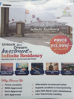 Residential Plot for Sale in Sambhar, Jaipur (300 Sq. Yards)