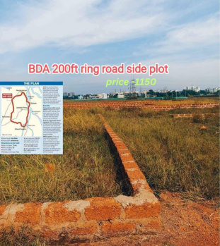 BDA planning 200 ft ring road side plot sale