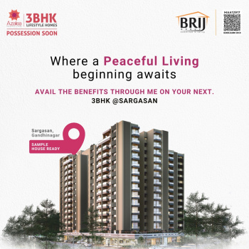 3 BHK Flats & Apartments for Sale in Sargaasan, Gandhinagar (205 Sq.ft.)