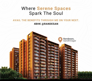4 BHK Flats & Apartments for Sale in Randesan, Gandhinagar (390 Sq. Yards)