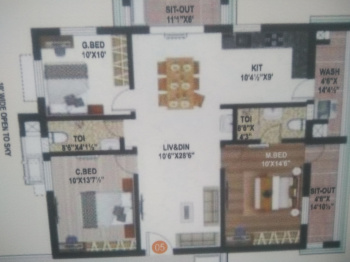 3 BHK Flats & Apartments for Sale in Kapra, Hyderabad (1280 Sq.ft.)