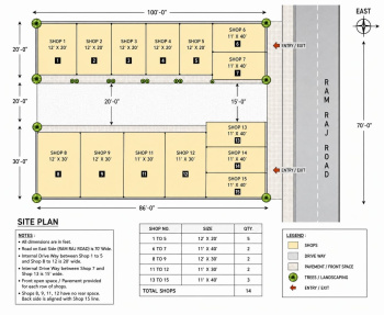 Commercial Shops for Sale in Bajpur, Udham Singh Nagar (360 Sq.ft.)