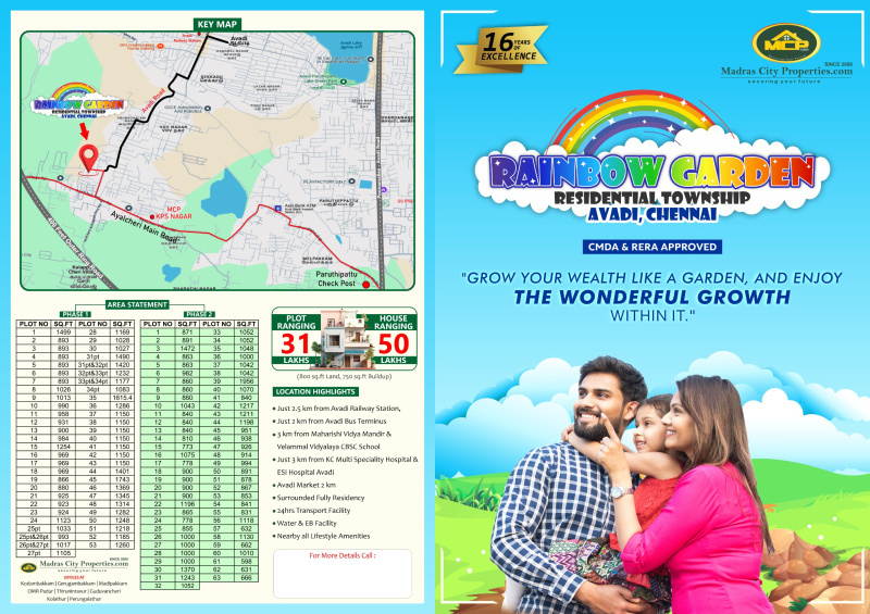 Premium plots in Avadi Ayalachery for sale