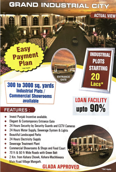 Puda approved industrial plots