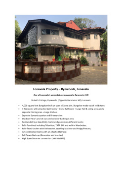 3 BHK Independent House for Rent in Lonavala, Pune (4000 Sq.ft.)