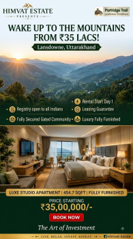 Studio Apartments for Sale in Lansdowne, Pauri Garhwal (350 Sq.ft.)