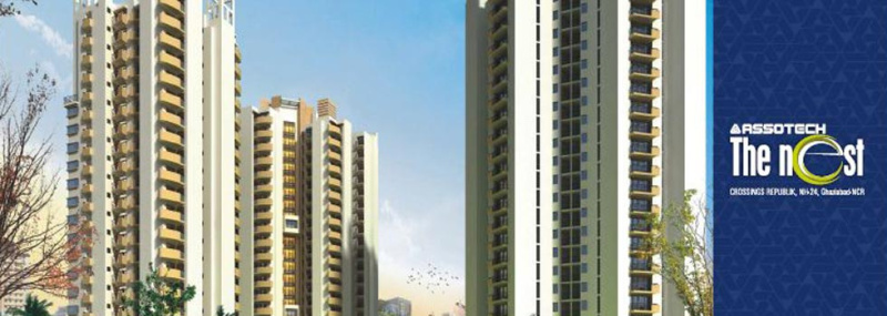 2 BHK Flats & Apartments For Rent In Crossing Republik, Ghaziabad (1250 Sq.ft.)