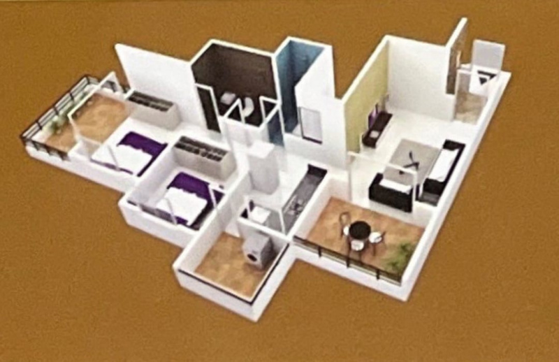 2 BHK Flats & Apartments for Sale in Dhayari, Pune (1027 Sq.ft.)