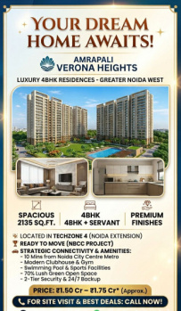 4.5 BHK Flats & Apartments for Sale in Techzone 4, Greater Noida (2135 Sq.ft.)