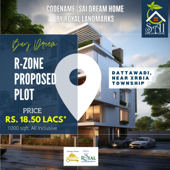 Sai Dreams 💥💥 *New Launch In NERE- DATTAWADI* 💥 💥  *R-ZONE PROPOSED PLOT*  ✨ Codename - *SAI DREAM HOME* BY ROYAL LANDMARKS ✨  The best 'Villa Plots' for your dream homes with the best amenities.   💥💥 *Residencial + Commercial plots 