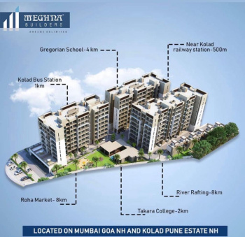 1 BHK Flats & Apartments For Sale In Kolad, Raigad (660 Sq.ft.)