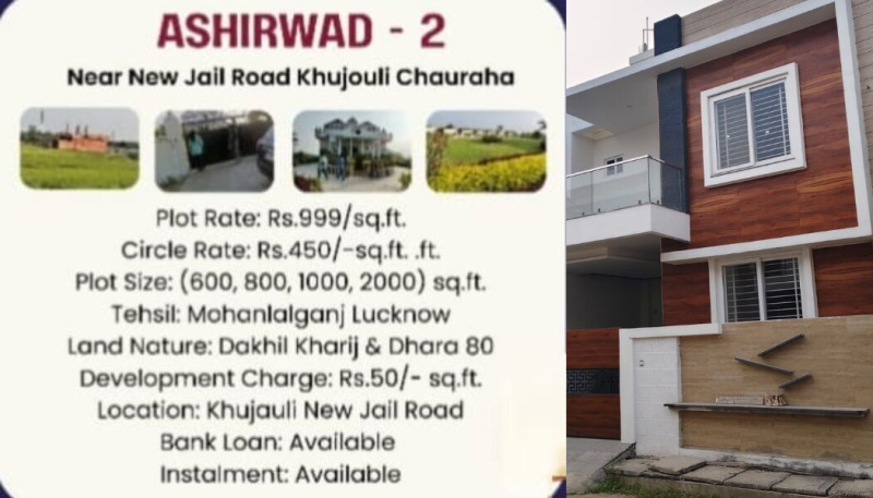 Residential Plot for Sale in New Jail Road, Lucknow (1000 Sq.ft.)