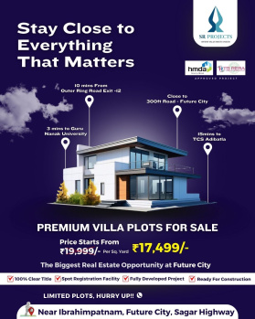 Residential Plot for Sale in Ibrahimpatnam, Hyderabad (150 Sq. Yards)