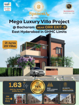 Villa for Sale in Ghatkesar, Hyderabad (1900 Sq.ft.)