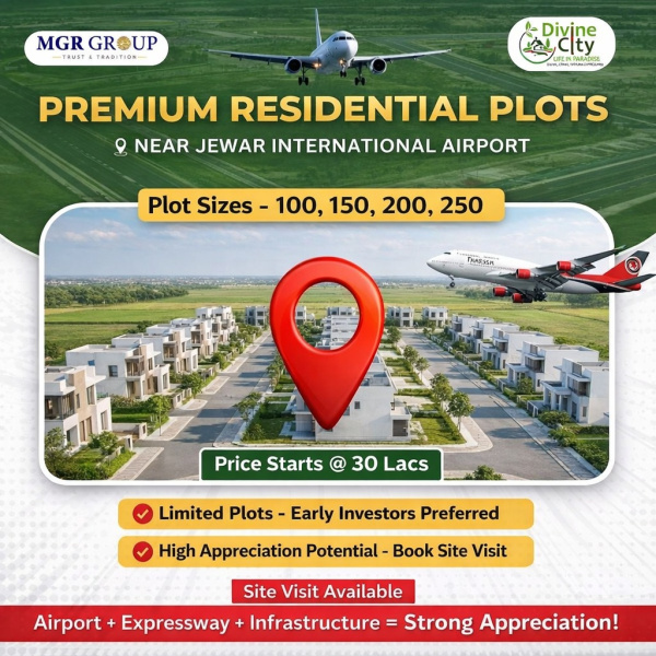 Residential Plot for Sale in Jewar, Gautam Buddha Nagar (112 Sq. Yards)