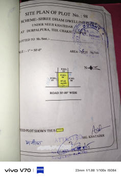 Residential Plot for Sale in Diggi Road, Jaipur (152 Sq. Yards)