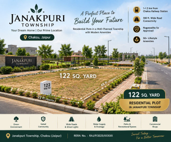 Residential Plot for Sale in Chaksu, Jaipur (122 Sq.ft.)