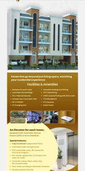 3 BHK Flats & Apartments for Sale in Chandigarh Patiala Highway, Zirakpur (1090 Sq.ft.)