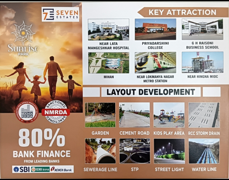 Residential Plot For Sale In Isasani, Nagpur (1292 Sq.ft.)