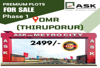 Residential Plot for Sale in Guduvancheri, Chennai (600 Sq.ft.)