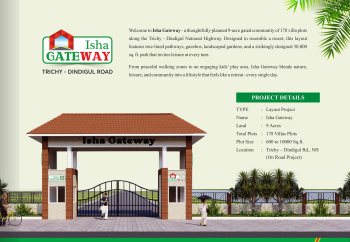 Property for sale in Dindigul Road, Tiruchirappalli