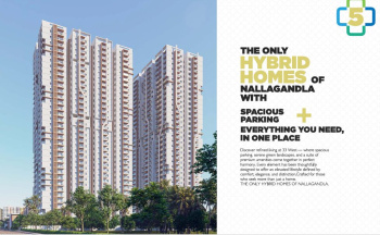 Flats & Apartments for Sale in Nallagandla, Hyderabad (1360 Sq.ft.)