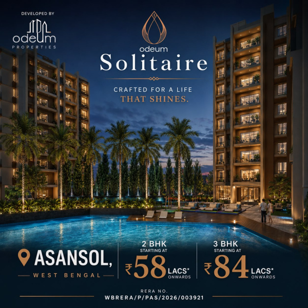 Flats & Apartments For Sale In Kumarpur, Asansol (1220 Sq.ft.)