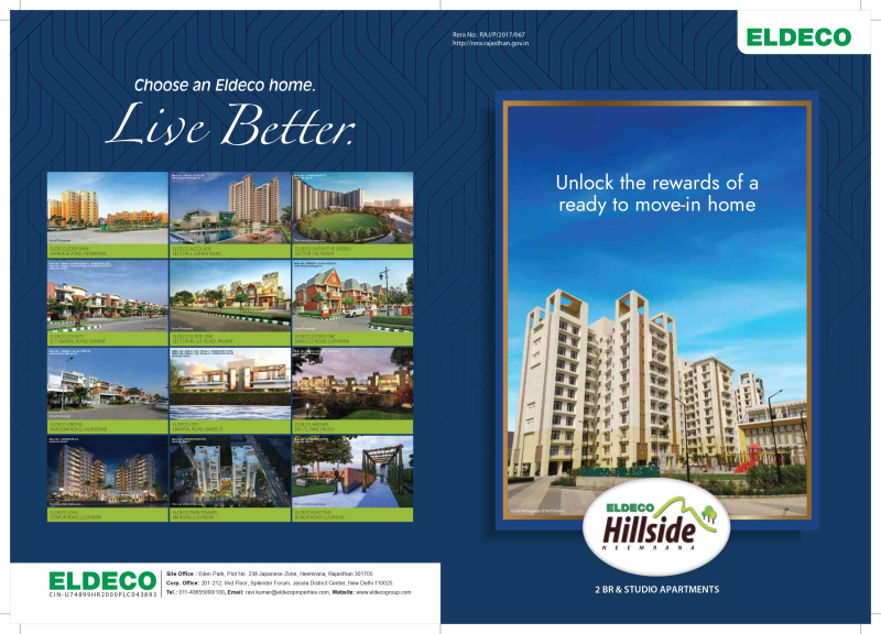 2 BHK Flats & Apartments For Sale In Neemrana, Alwar (950 Sq.ft.)