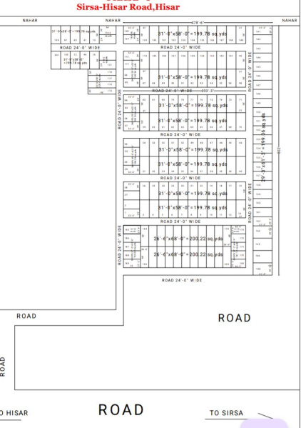 Residential Plot for Sale in Sirsa Road, Hisar (200 Sq. Yards)