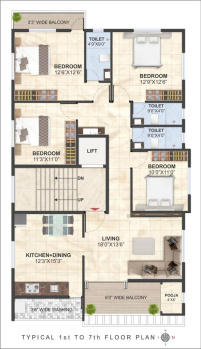 Flats & Apartments for Sale in Anandwalli, Nashik (1450 Sq.ft.)