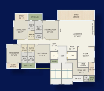 4 BHK Flats & Apartments for Sale in Gangapur Road, Nashik (4900 Sq.ft.)