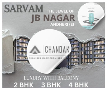 2 BHK Flats & Apartments for Sale in JB Nagar, Mumbai (825 Sq.ft.)