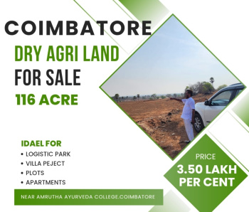 Agricultural/Farm Land for Sale in Ettimadai, Coimbatore (116 Acre)