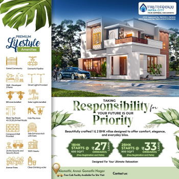 Residential Plot for Sale in Red Hills, Chennai (800 Sq.ft.)
