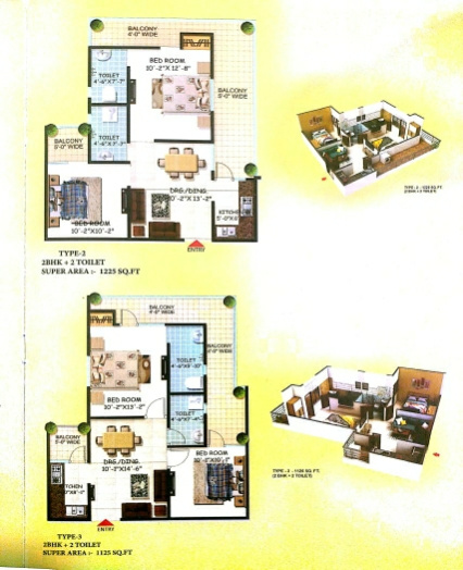 3 BHK Flats & Apartments For Sale In Saguna More, Patna (1650 Sq.ft.)