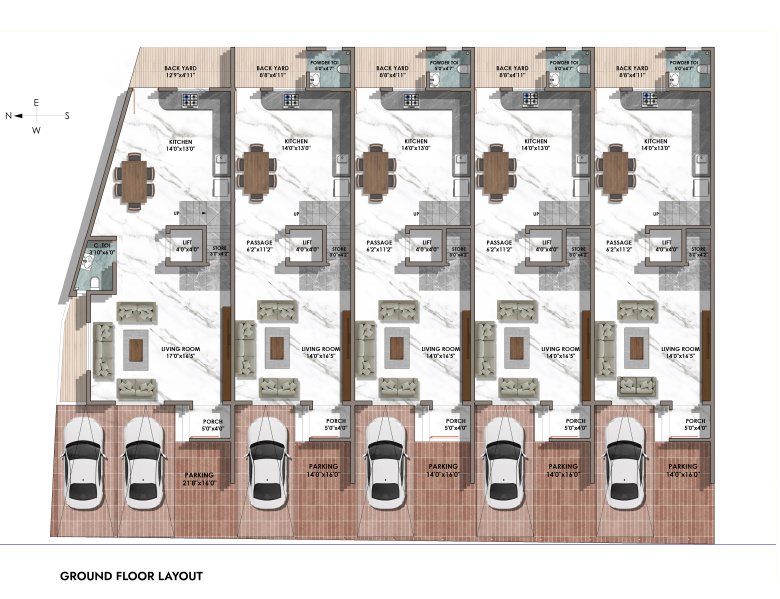 3 BHK Individual Houses For Sale In Chala, Vapi (2200 Sq.ft.)